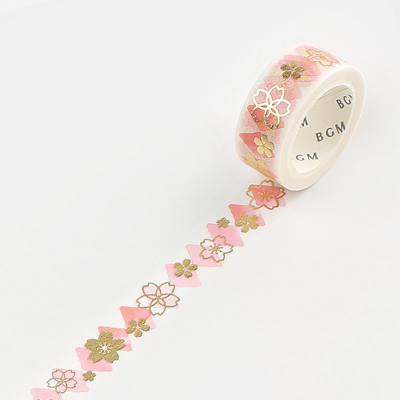 BGM Washi Tape | Cherry Blossoms and Playing Cards