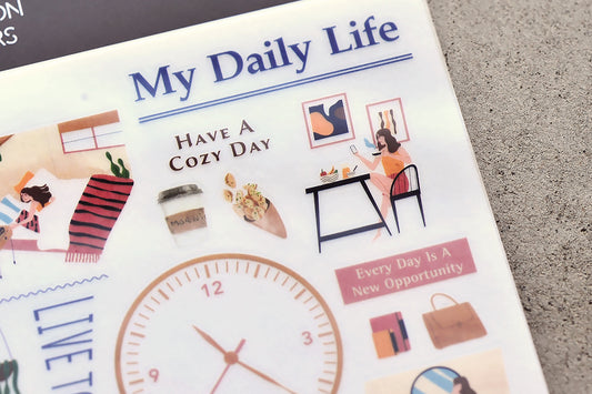 MU Craft Print-On Sticker - op no.135 Daily life