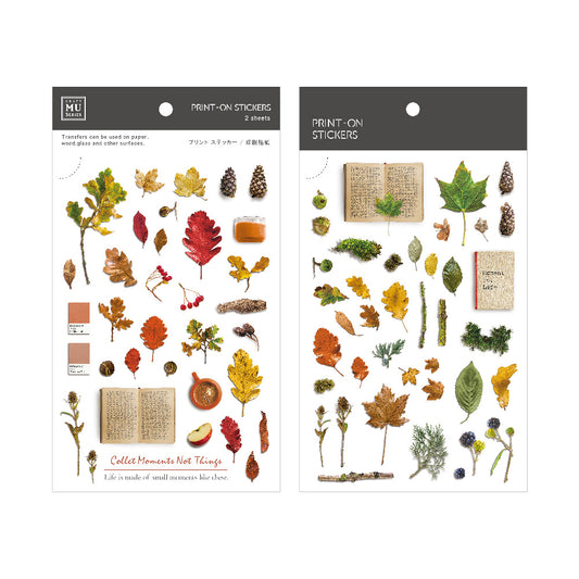 MU Craft Print-On Sticker - op no.139 Dried Leaves