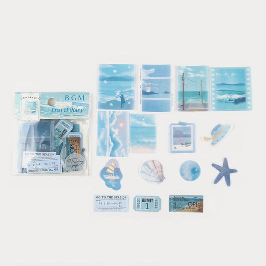 BGM Tracing Paper Seal | Travel Diary - Sea