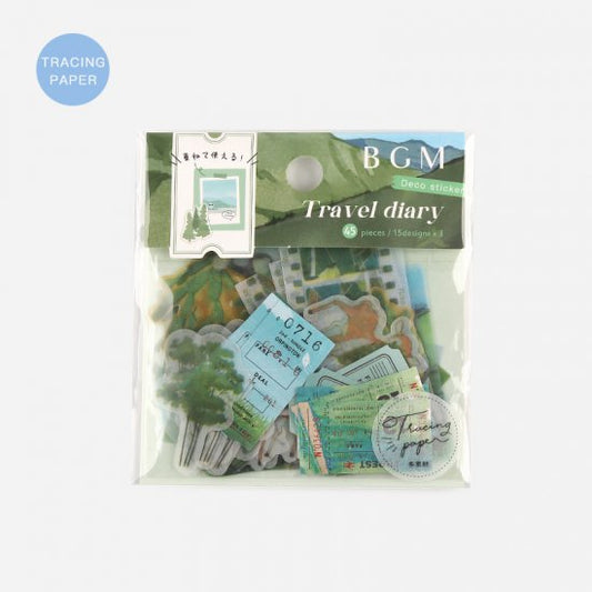 BGM Tracing Paper Seal | Travel Diary - Forest