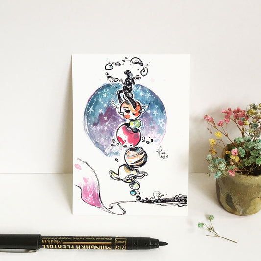 Ink Drawings A6 Prints