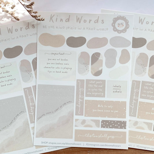 Bloomallow | Kind words sticker