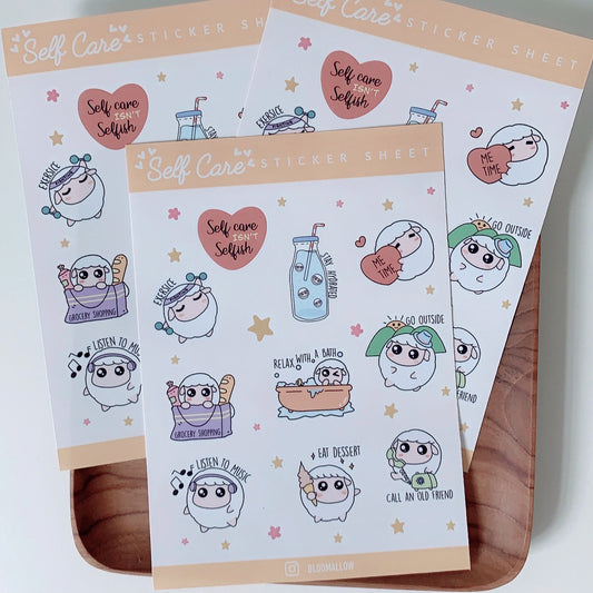 Bloomallow | Self care sticker