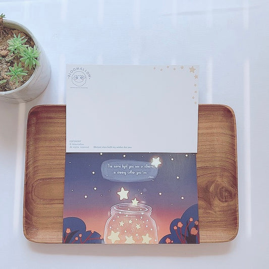 Bloomallow | You are shining too motivational postcard