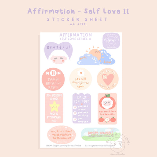 Bloomallow | Affirmation self love sticker