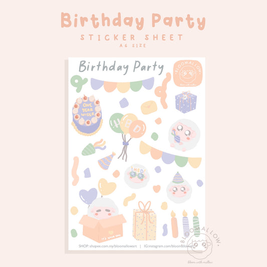 Bloomallow | Birthday party Sticker
