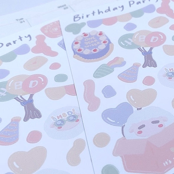 Bloomallow | Birthday party Sticker