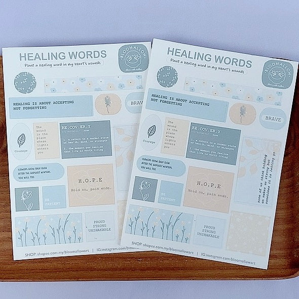 Bloomallow | Healing words sticker