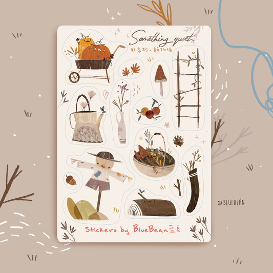 BlueBean Something Quiet Cute Sticker Sheet