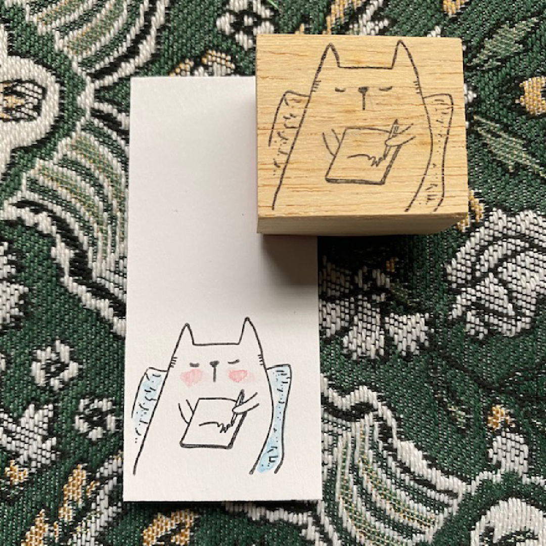 Catdoo rubber stamp - Writing Cat (CD2863002)