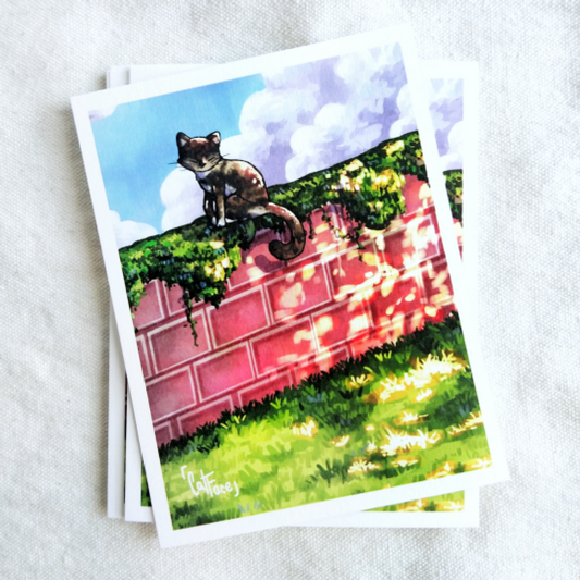 Cat in the Clouds Art Print