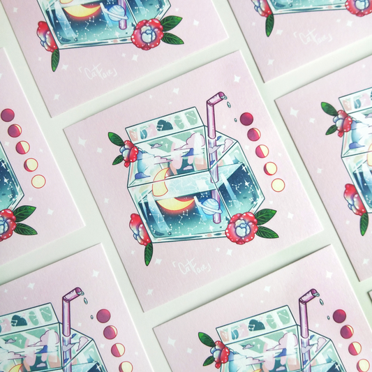 Galaxy Milkbox Art Print