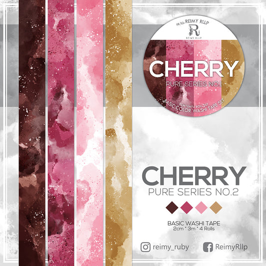 Cherry  | Basic Color Washi Tape