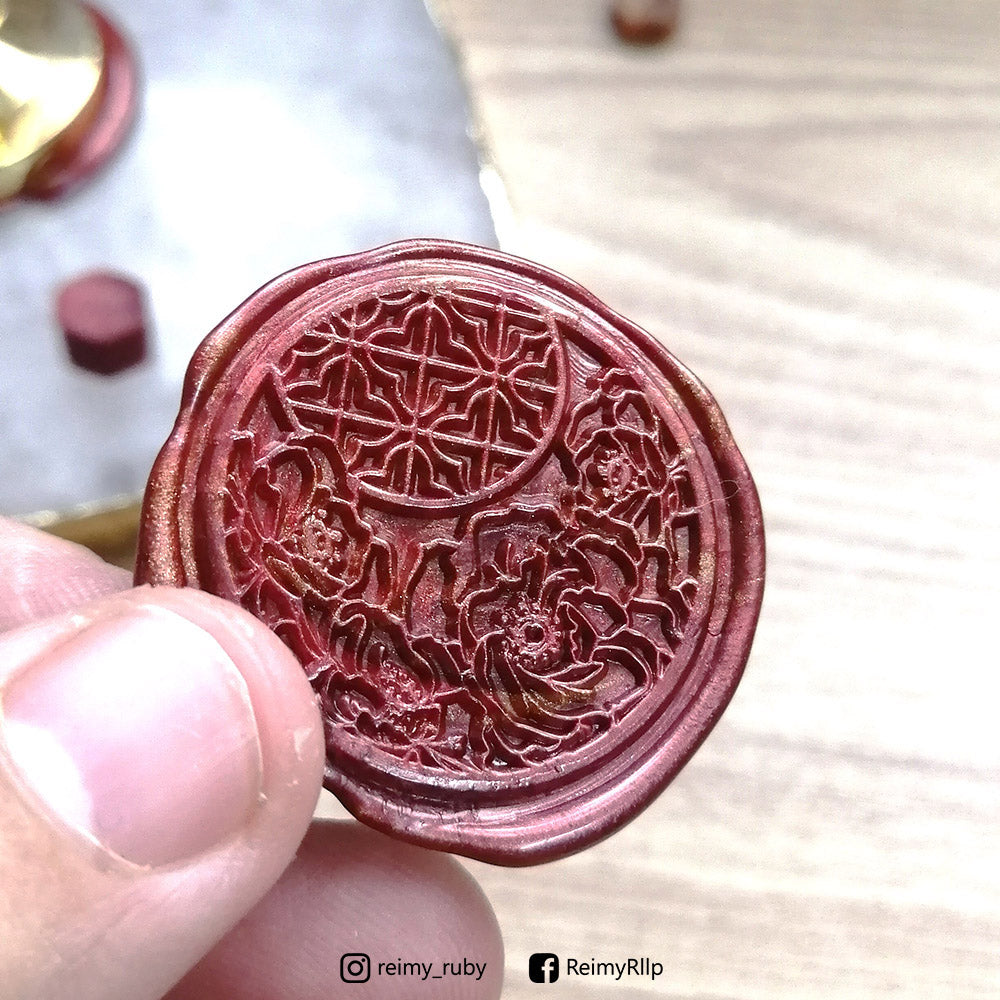 3cm Wax Seal - Chinese Peony (CNY limited Edition)