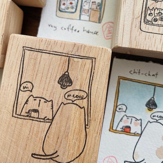 Catdoo rubber stamp - Chit chat (CD3691328)