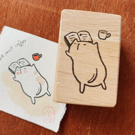 Catdoo rubber stamp - Coffee x Book x Nap (CD2580066)