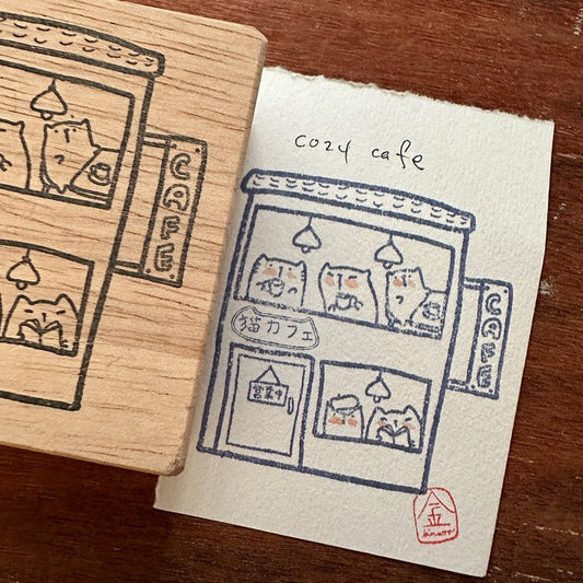 Catdoo monthly limited stamp - Cozy Cafe (CD5110003)