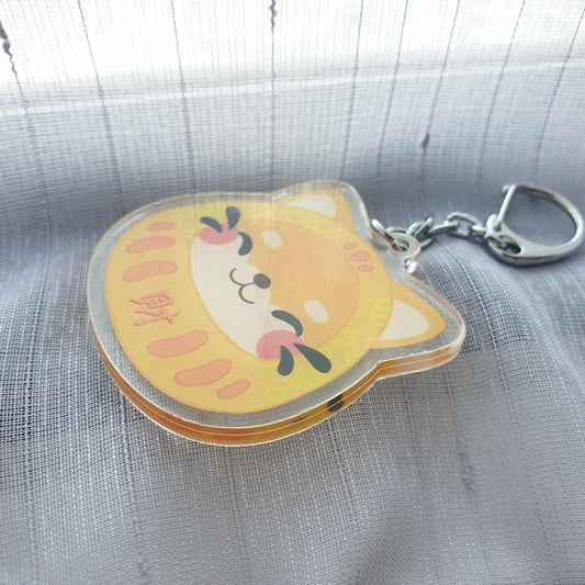 Cai Daruma Acrylic Keychain