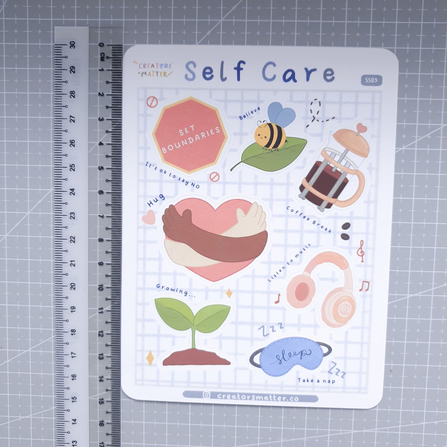 Creators Matter | Self Care Sticker Sheet