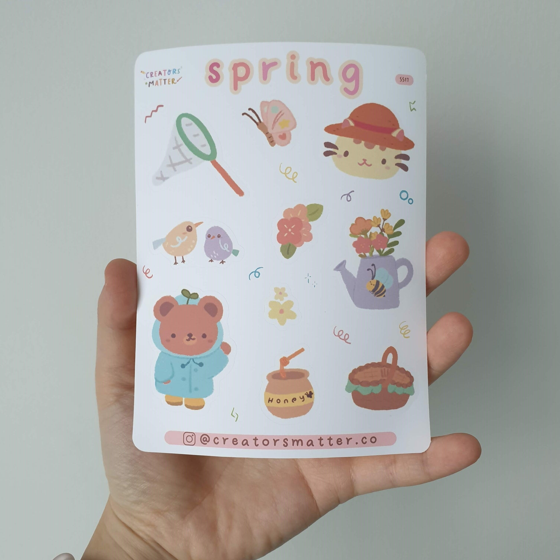 Small Spring Sticker Creators Matter | Spring Sticker Sheet – chub.my
