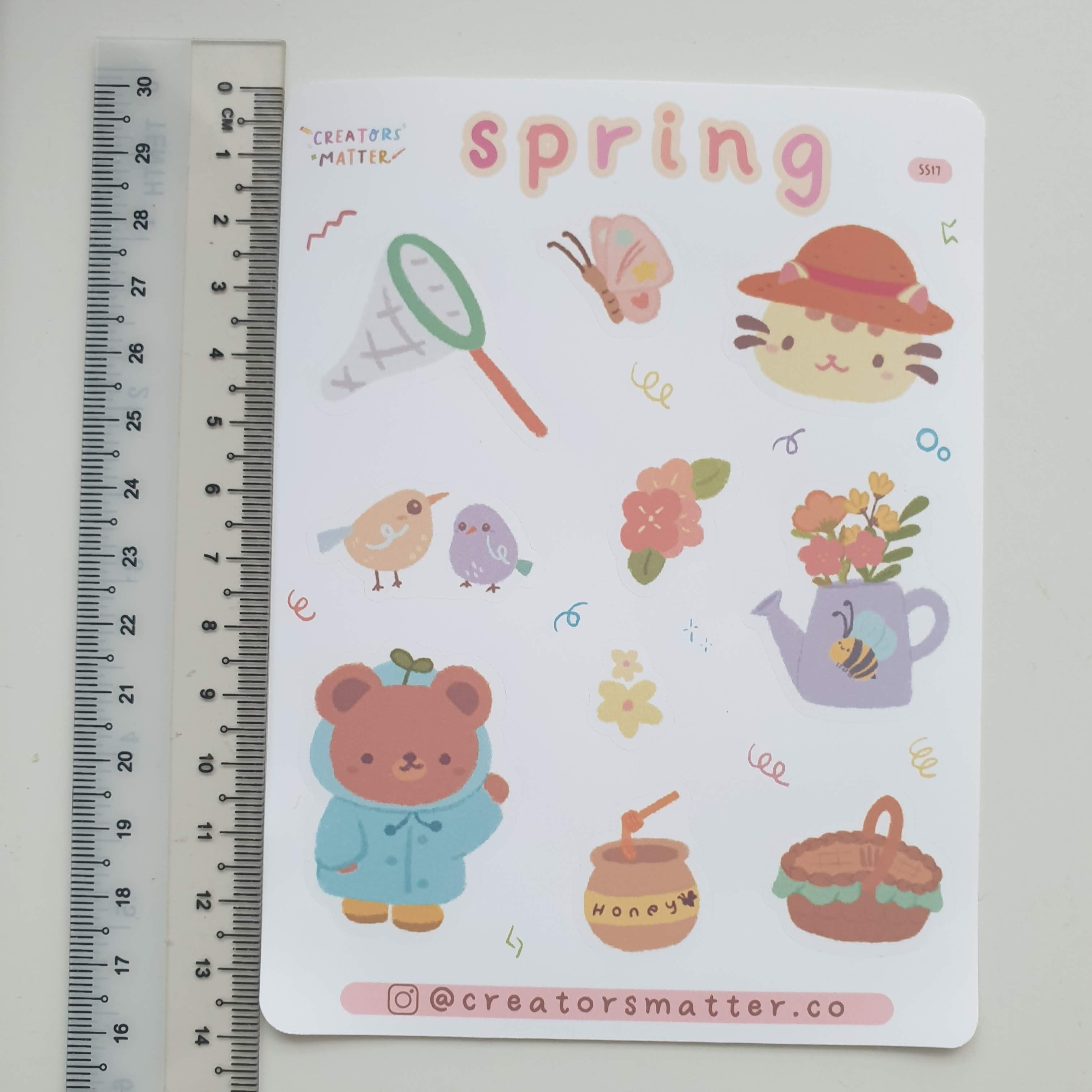 Spring Sticker Drawing Creators Matter | Spring Sticker Sheet – chub.my