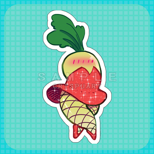 Sexy Radish Sticker