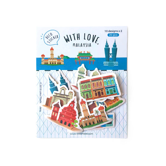 loka made deco stickers | With love, Malaysia
