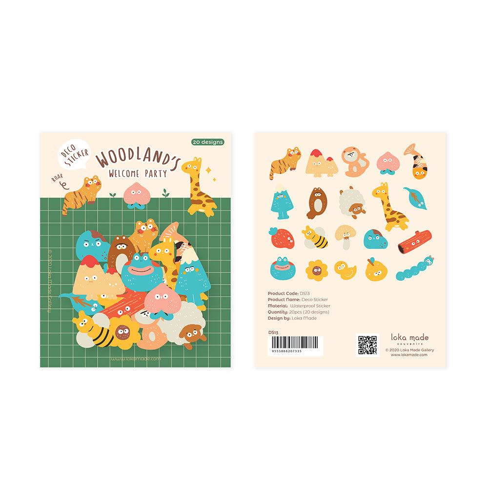 loka made deco stickers | Woodland’s Welcome Party