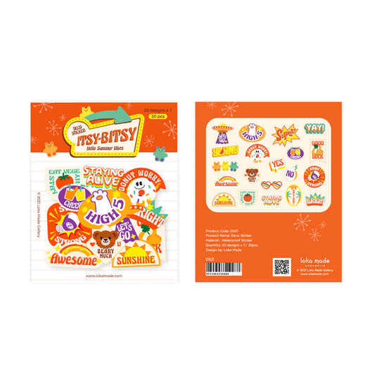 loka made deco stickers | Itsy-Bitsy Hello Summer Vibes