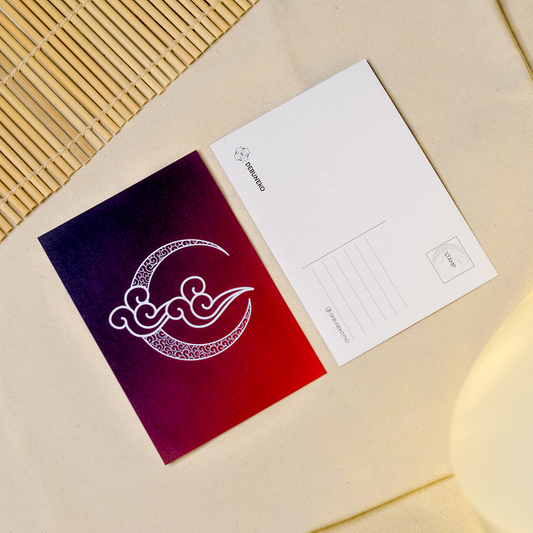 Moon Cat Kamon Postcard