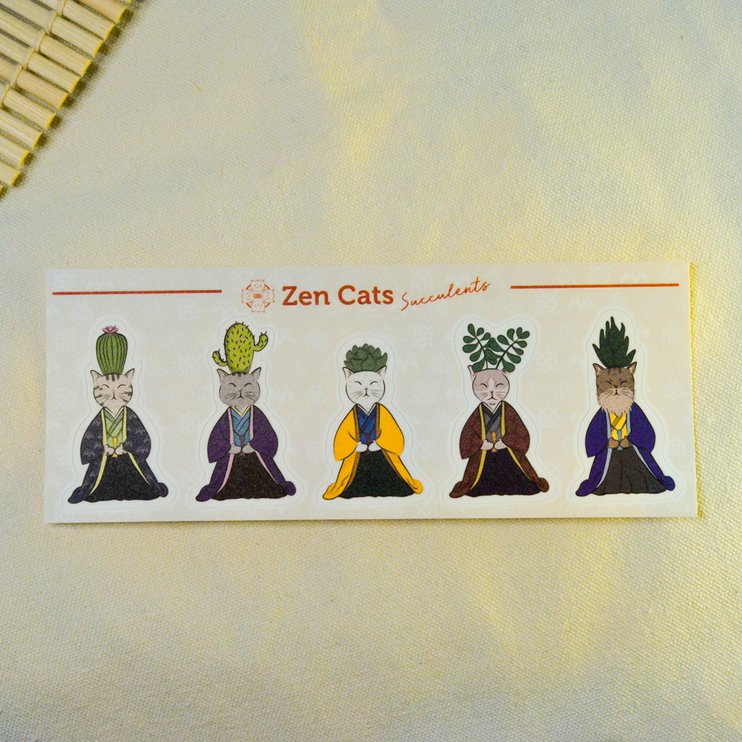 Zen Cats Sticker