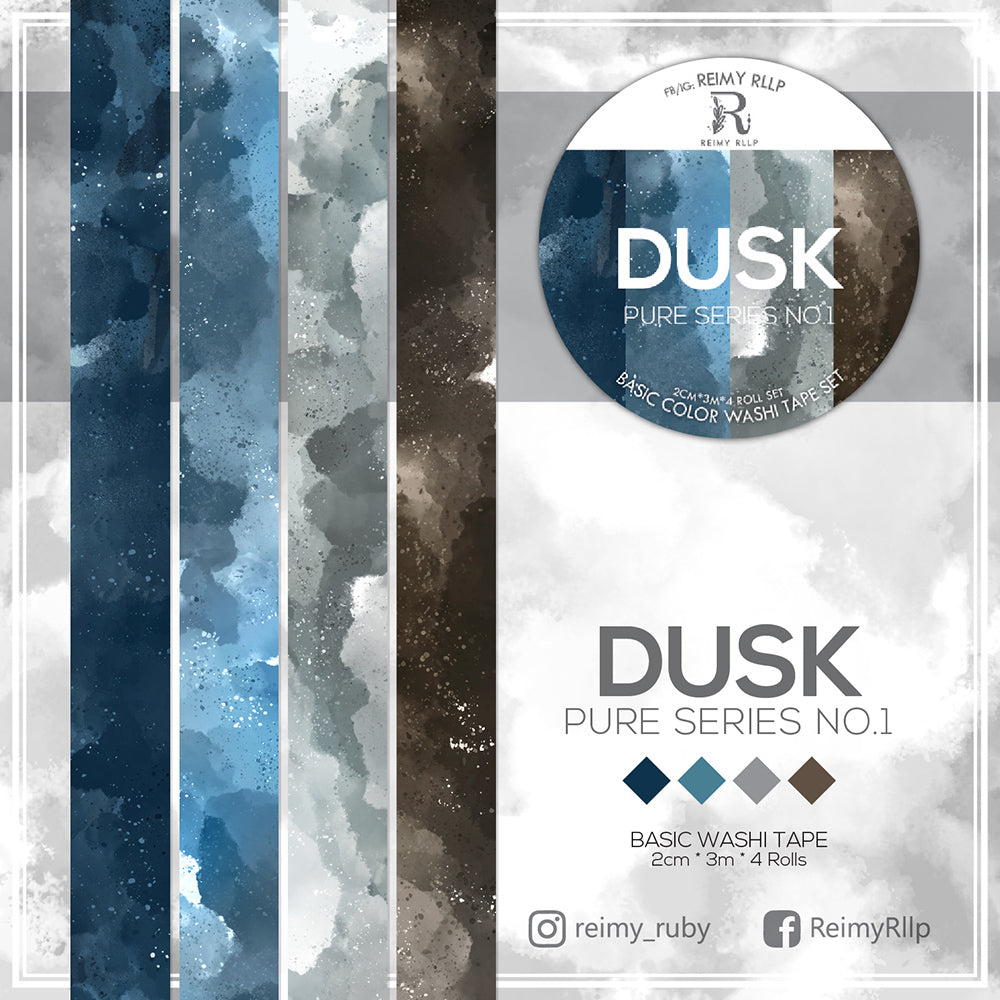 reimy RLLP - Dusk | Basic Color Washi Tape – chub.my