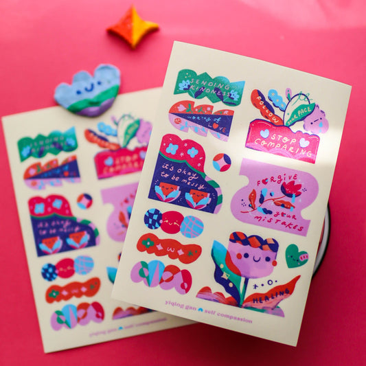 Self Compassion Sticker Sheet