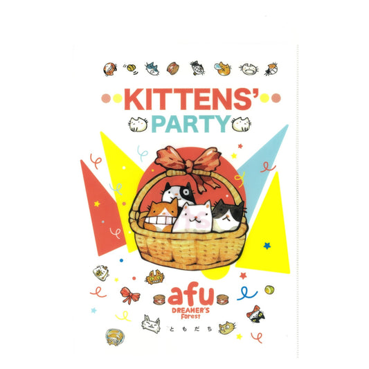 afu A4 Plastic Folder | Kitten Party