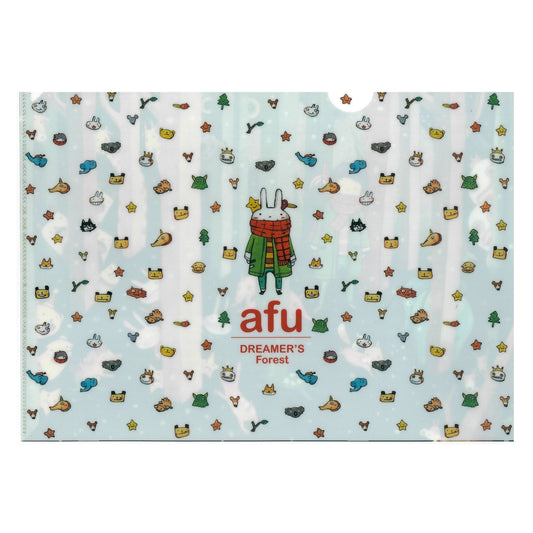 afu A4 plastic folder - Dreamer Seeker Forest