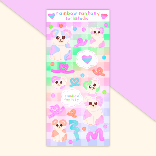 Rainbow Fantasy Sticker Sheet
