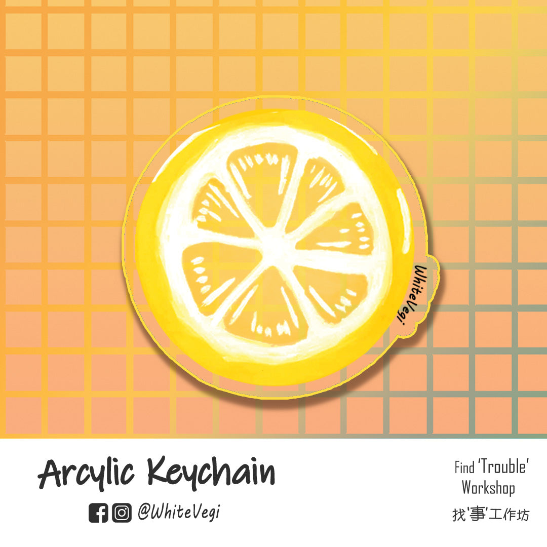 Find Trouble Workshop - Lemon Arcylic Keychain