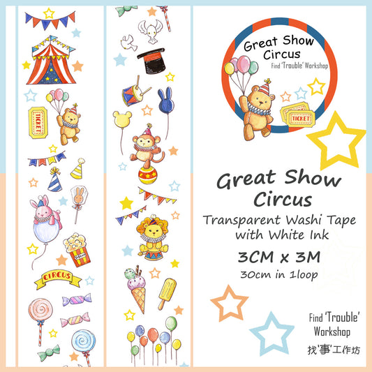 Find Trouble Workshop - Great Show Circus PET Tape