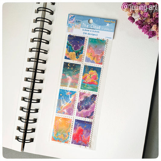 Gold Foil Stamp Washi Tape - The Cloud