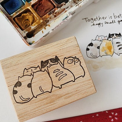 Catdoo rubber stamp - Happy small gang (CD3691995)