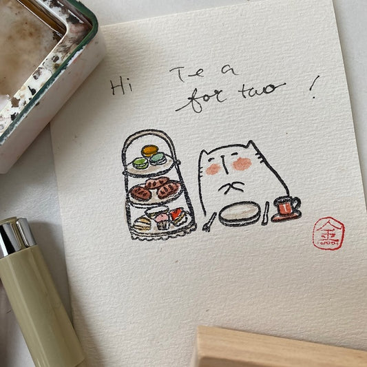 Catdoo rubber stamp - Hi Tea (CD3691308)