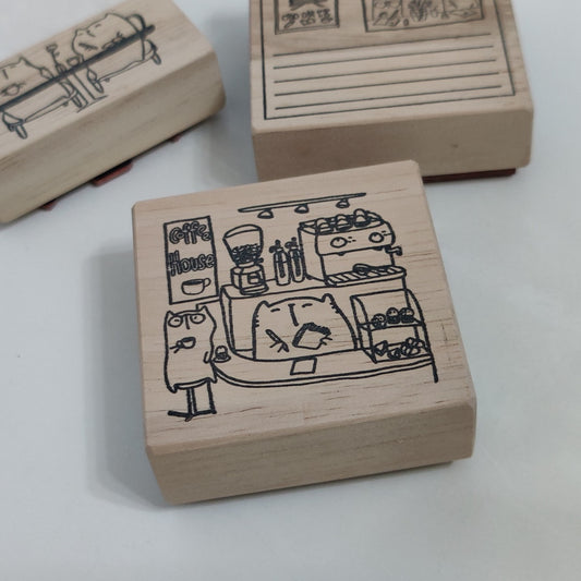 Catdoo rubber stamp - Coffee House (CD5110006)