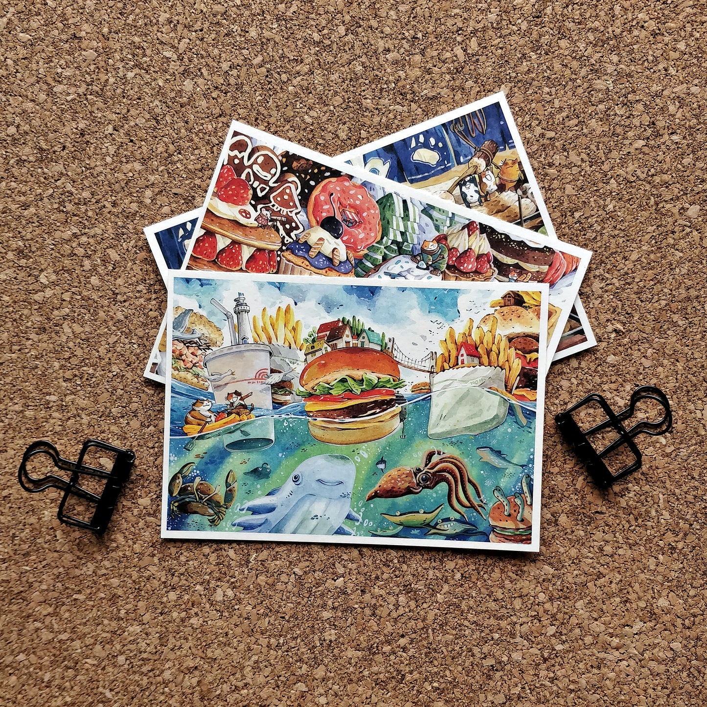 afu A6 Postcard | Fast Food Ocean