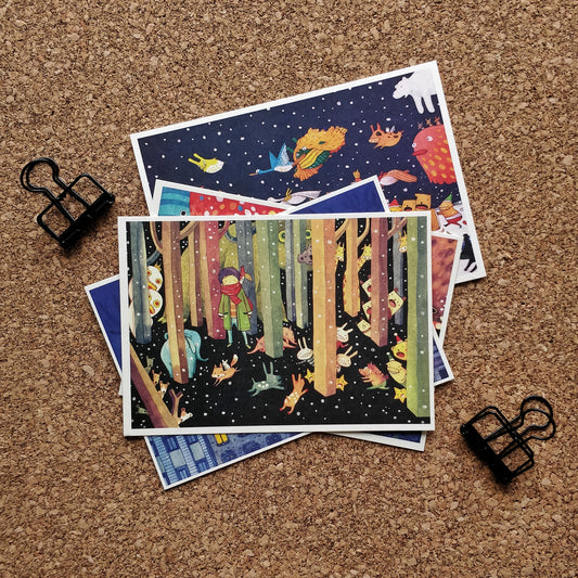 afu A6 Postcard | Dreamer Seeker Forest