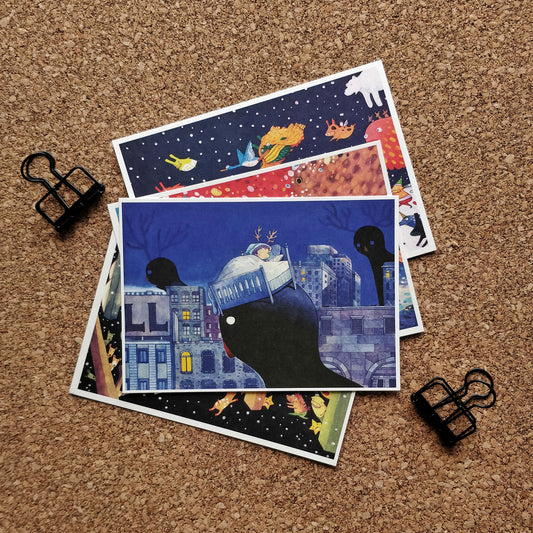 afu A6 Postcard | Dreamer in Bed
