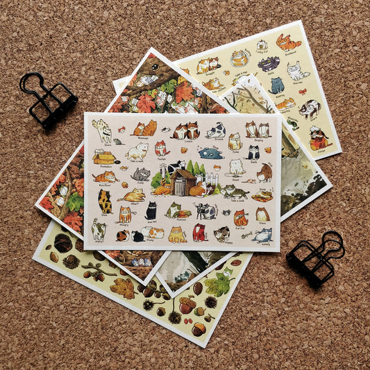 afu A6 Postcard | Alley Cats