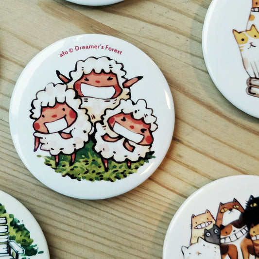 afu button | Dreamer's Forest Happy Sheep