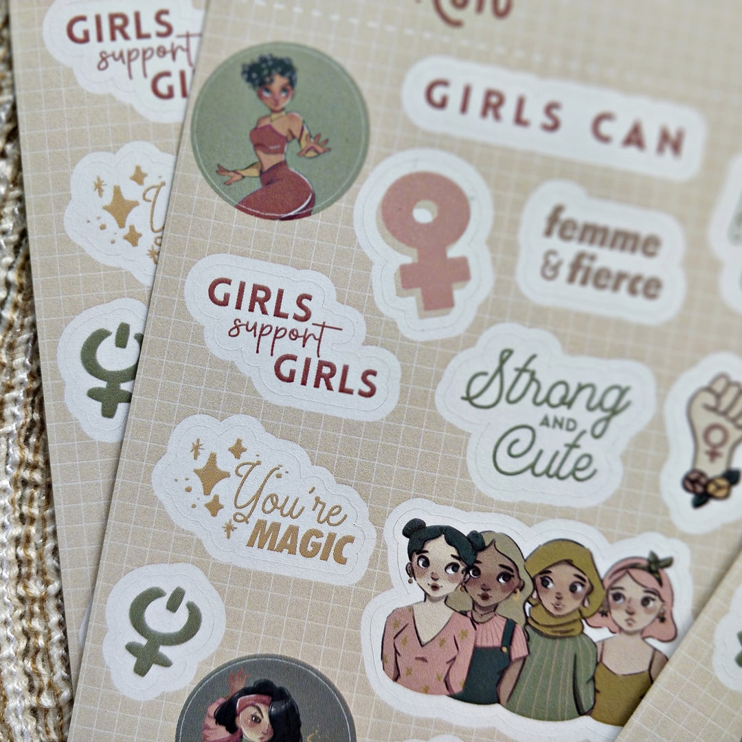 Girl Magic sticker sheet