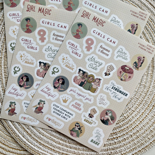 Girl Magic sticker sheet